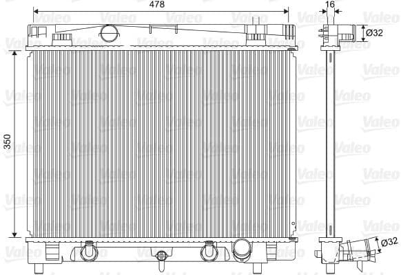 Radiator, engine cooling 701568