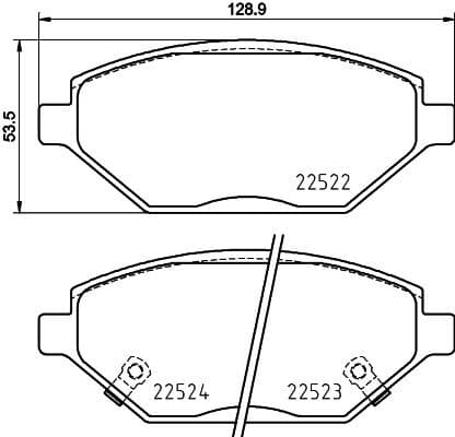 Brake Pad Set, disc brake PRIME LINE P59093