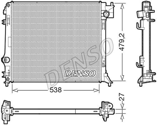 Radiator, engine cooling DRM46064
