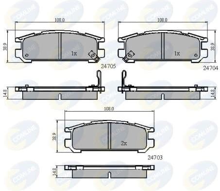 Brake Pad Set, disc brake CBP3218
