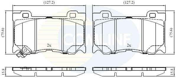 Brake Pad Set, disc brake CBP32428