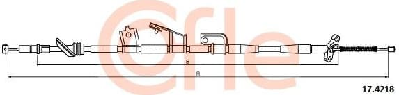 Cable Pull, parking brake 17.4218