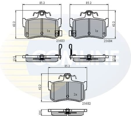 Brake Pad Set, disc brake CBP3811