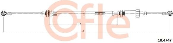 Cable Pull, parking brake 10.4747