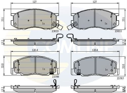 Brake Pad Set, disc brake CBP3745