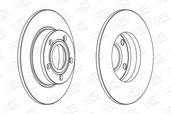 Brake discs kit rear, (2pcs) 562503CH - image 2