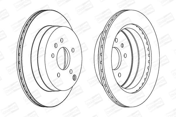 Brake discs kit rear, (2pcs) 562670CH - image 2