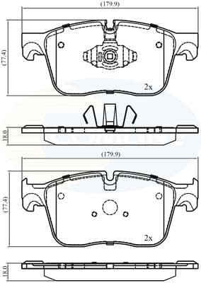 Brake Pad Set, disc brake CBP02385