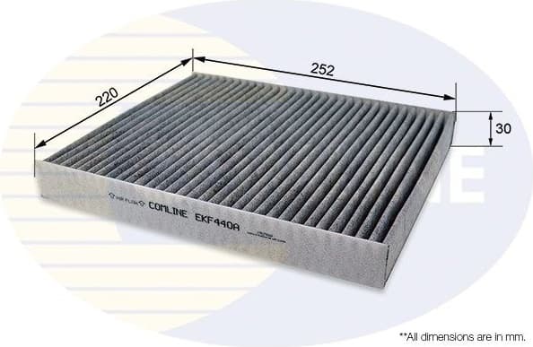 Filter, cabin air EKF440A
