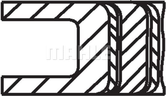 Piston Ring Set 03186N0 - image 3