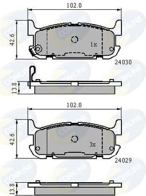 Brake Pad Set, disc brake CBP31521