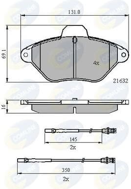 Brake Pad Set, disc brake CBP21079