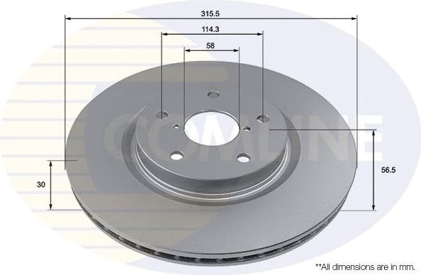 Brake Disc COATED ADC5036V