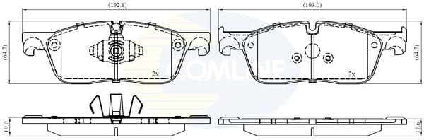 Brake Pad Set, disc brake CBP02446