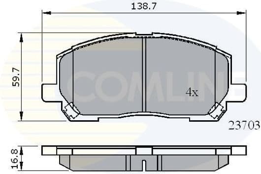 Brake Pad Set, disc brake CBP31507