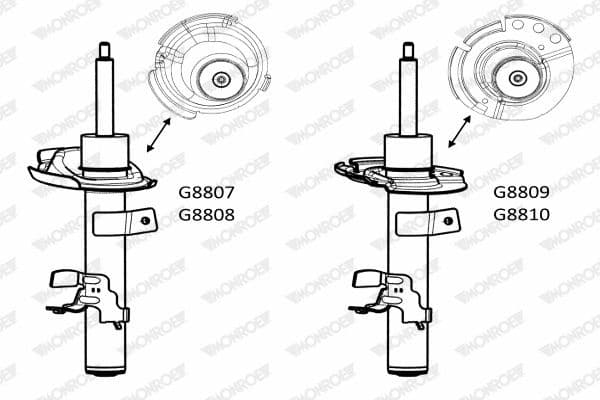 Shock Absorber MONROE ORIGINAL (Gas Technology) G8808 - image 7