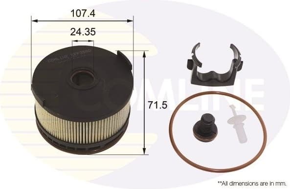Filter diesel fuel EFF358D