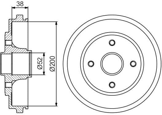 Brake Drum 0986477229
