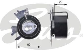 Tensioner Pulley, timing belt PowerGrip™ T43231