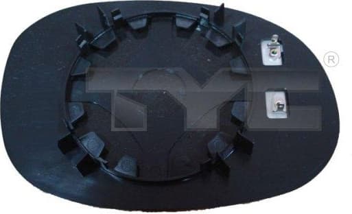 Mirror Glass, exterior mirror 326-0016-1