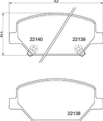 Brake Pad Set, disc brake PRIME LINE P07007