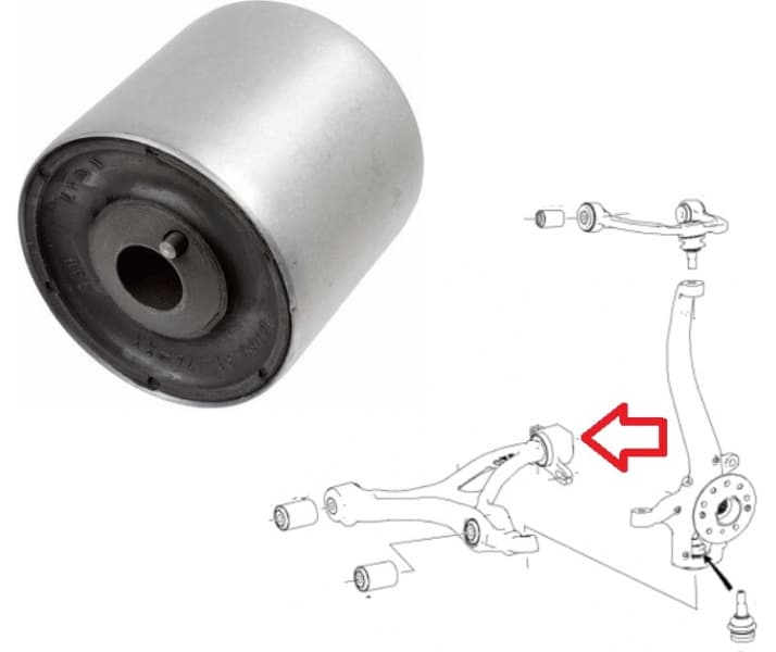 Silentblock front axle 37261 01