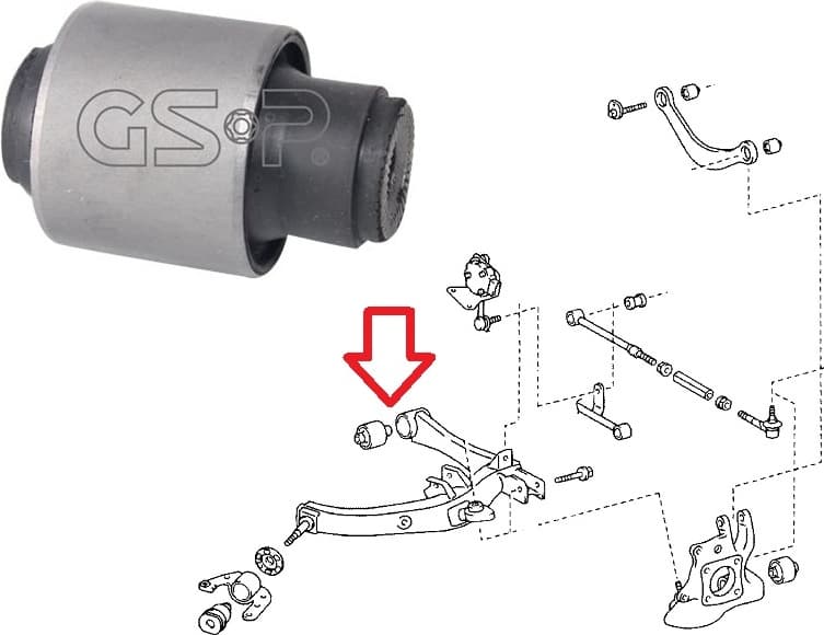 Silentblock rear axle 514877