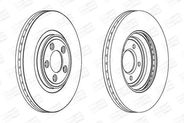 Brake disc, 1pcs FRONT 563029CH-1 - image 2