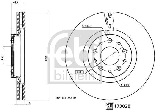 Brake Disc 173028