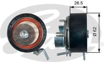 Tensioner Pulley, timing belt PowerGrip™ T43234