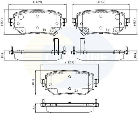 Brake Pad Set, disc brake CBP32458