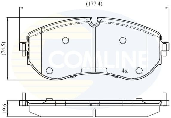 Brake Pad Set, disc brake CBP02528