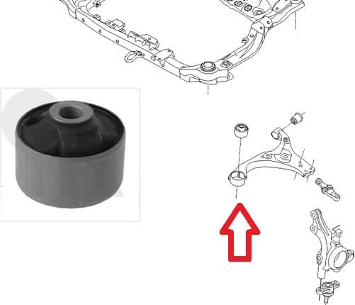 Silentblock front axle 87-01469