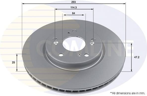 Brake Disc COATED ADC4012V