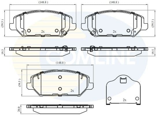 Brake pads front CBP32409