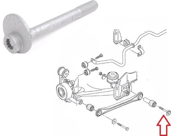 Bolt eccentric WHT001973