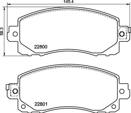 Brake pads front, Top Quality P78028