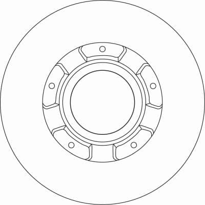 Brake Disc TRW SINGLE DF6963S