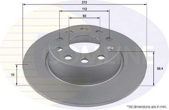 Brake Disc COATED ADC4009