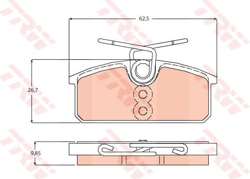 Brake Pad Set, disc brake GDB2165