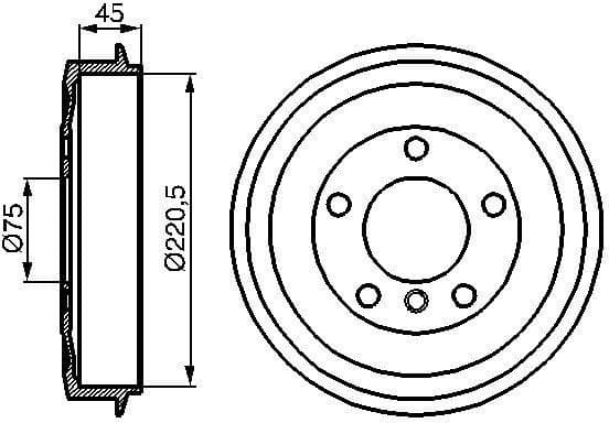 Brake Drum 0986477043