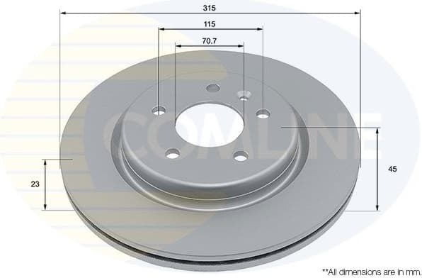 Brake Disc COATED ADC2972V