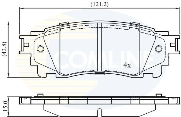 Brake pads rear CBP02460