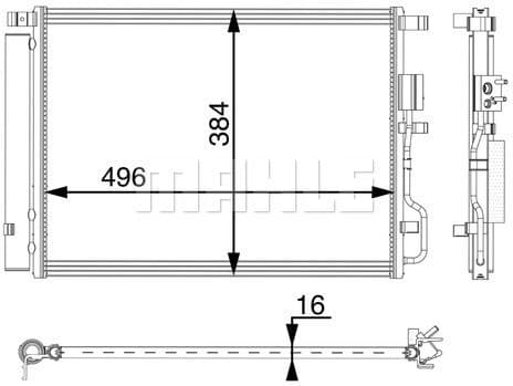 Condenser, air conditioning BEHR *** PREMIUM LINE *** AC 62 000P - image 2