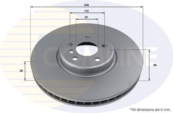 Brake disc, 1pcs FRONT ADC5030VR