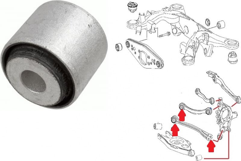 Silentblock rear axle 29751 01