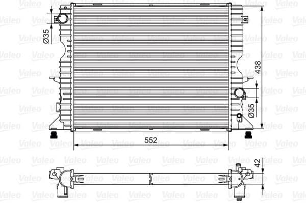 Radiator, engine cooling 701545