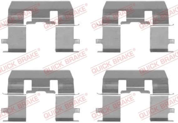 Brake pads accessory kit 109-1281 - image 2