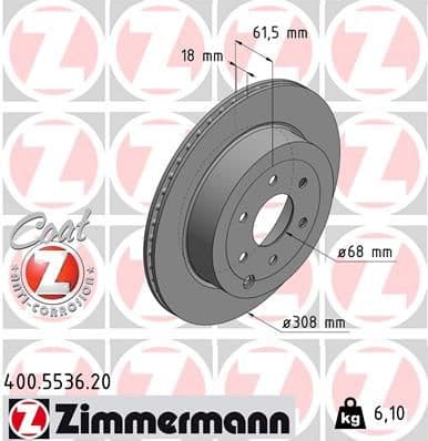 Brake Disc COAT Z 400.5536.20