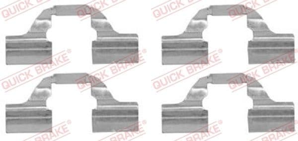 Brake pads accessory kit 109-1684 - image 2